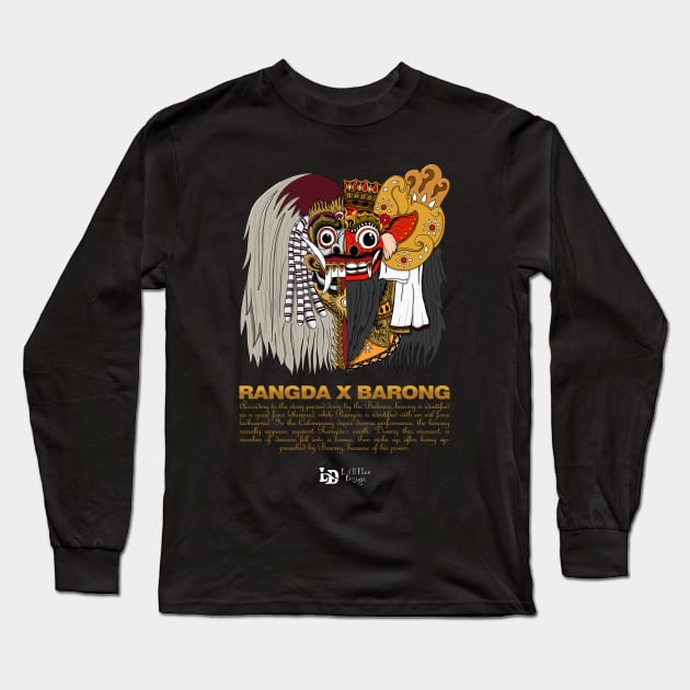 Rangda x Barong Balinese Long Sleeve T-Shirt by LetItFlow Design